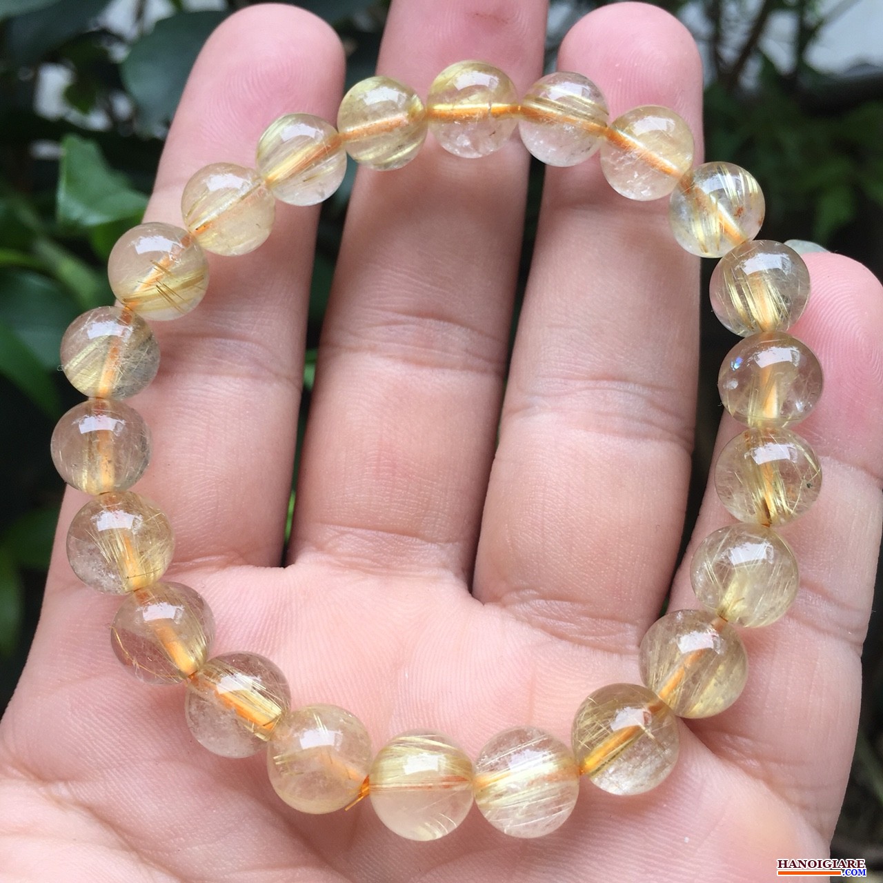 Vòng Tay Đá Thạch Anh Trắng Tóc Vàng Đá Thạch Anh Kim Tự Tháp #43 Vòng Tay Đá Thạch Anh Trắng Tóc Vàng Đá Thạch Anh Kim Tự Tháp